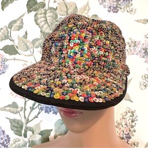 All Sequin Cap